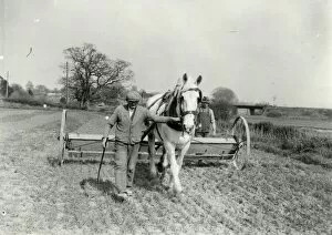 Images Dated 9th March 2015: Drilling Wheat at Pulborough - 1939