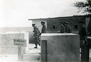 Duke of Gloucester inspecting the sea defences, Bognor Regis 1940