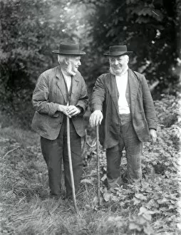 Images Dated 25th July 2013: Two elderly country folk in the country at Upperton, Sussex, 1935