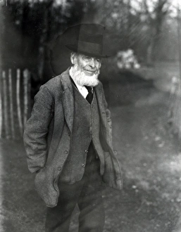 Farmer Prints: Elderly gentleman from Burton, Sussex, 1932