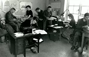Images Dated 2nd December 2013: In the electoral registration room, Chichester, 1950s