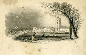 Engraving of Bognor seafront and St Johns Chapel in the Steyne Engraving of Bognor seafront and St Johns Chapel in the Steyne