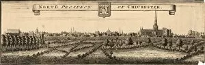 Urban Collection: Engraving of North Prospect of Chichester