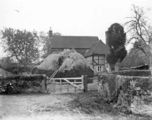 Images Dated 16th August 2012: Farmyard and farmhouse at Tillington