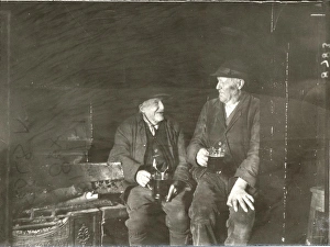 A fireside drink in a public house at Lurgashall, February 1934 A fireside drink in a public house at Lurgashall, February 1934