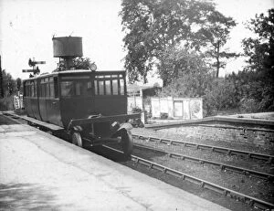 Ronald Shephard Railway Collection: Ford Railcar set at Tenterden Town Station c. 1937