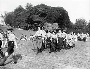 Images Dated 9th March 2015: Girl Guide Rally, Plaistow - May 1939