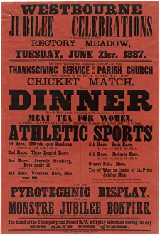 Golden Jubilee Poster for Westbourne, 1887