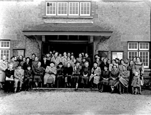 Graffham Womens Institute group outside large house, January 1949 Graffham Womens Institute group outside large house, January 1949
