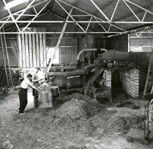 Grass Drying at Billingshurst - about March 1948 Grass Drying at Billingshurst - about March 1948