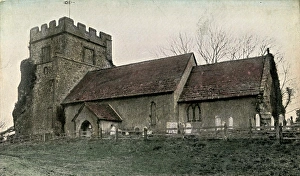 Postcard Prints: Hamsey Church, Lewes