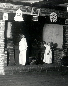 Fireplace Prints: Can you see him?'- December 1946