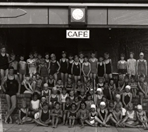 Boys Prints: Horsham swimming baths demonstration