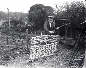 Hurdle Maker at Ebernoe - April 1939