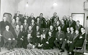Group Prints: Institution of Druid Lodge at Angel Hotel, Petworth, December 1937