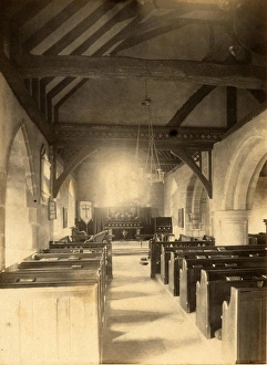 Religion Prints: Interior of the church at Ashurst, 12 June 1895