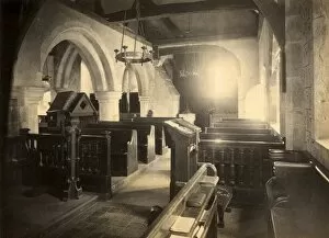 Images Dated 27th September 2012: Interior of St James Church, Ashurst, 12 June 1895