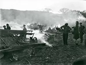 Images Dated 15th June 2015: Lavington Farm Fire - November 1947