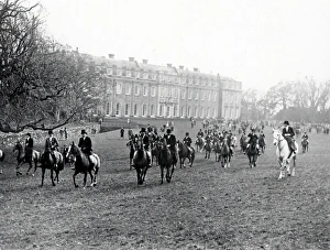 Hunt Prints: Leconfield Opening Meet, Petworth House - November 1938