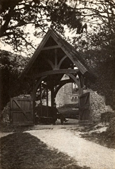 Religion Prints: The lych gate at Ovingdean, 21 April 1893