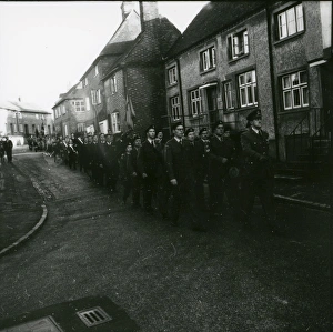 Houses Prints: March in Petworth for Remembrance Sunday, 10 November 1963