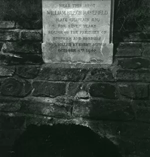 Images Dated 15th June 2015: Masefield Memorial Stone at Stopham - 1947