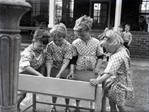 Chichester Photographic Collection: Nature lesson in Lancastrian Infants School, Chichester, May 1956