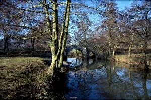 David Johnston Collection: An old bridge at South Ambersham, near Midhurst