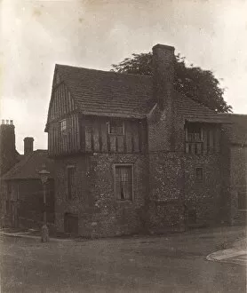 Images Dated 30th May 2013: An old house in High Street, Steyning, 1912