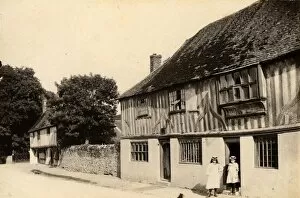 Images Dated 9th October 2012: Old houses in Pevensey, 22 July 1893