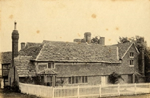 Sussex Prints: The old front of Peppers Farm, Ashurst, 1 May 1893