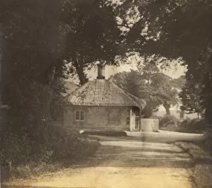 Images Dated 30th May 2013: An old thatched cottage at the Goring crossroads, 1908
