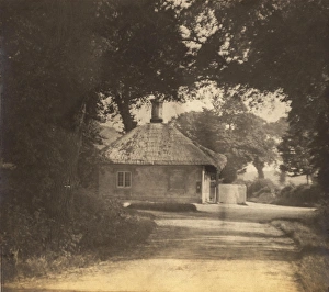 Home Prints: An old thatched cottage at the Goring crossroads, 1908