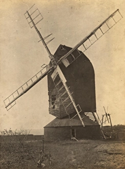 The old windmill on Lancing Road, Worthing, 1909