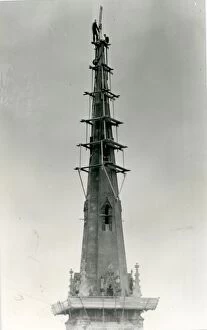 Images Dated 15th June 2015: Petworth Church Spire - about 1947