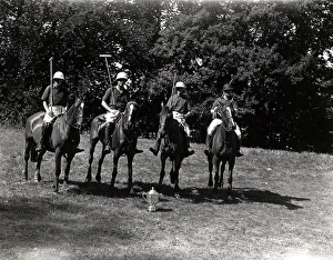 Team Prints: Polo at Cowdray - the winning team with the cup