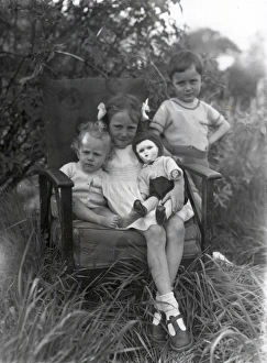 Portrait of three children - 22 April 1945 Portrait of three children - 22 April 1945