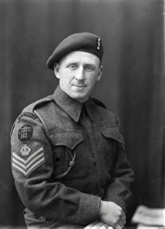 Portrait of a Company Quartermaster Sergeant, Special Services Brigade - 18 Feb 1944 Portrait of a Company Quartermaster Sergeant, Special Services Brigade - 18 Feb 1944
