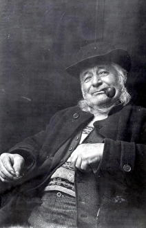 Studio Prints: Portrait of gentleman smoking a pipe