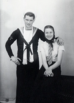Portrait of a Sailor and his girl - about 1941