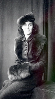 Portrait of a woman in furs - 19 Jan 1944