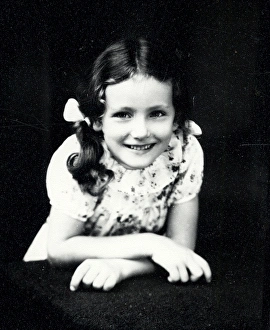 Child Prints: Portrait of a young girl - about 1941
