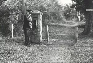 Rural Collection: Postman emptying the letterbox, 1960