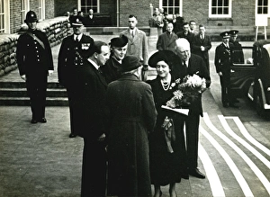 Wartime Prints: Queen Elizabeth at County Hall, 7th December 1939