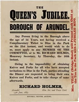 Images Dated 22nd May 2012: Queen Victoria Jubilee Celebrations poster #1. 1887