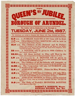 Queen Victoria Jubilee Celebrations poster #2. 1887