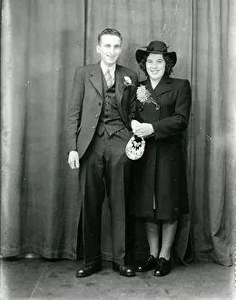 Wartime Prints: Reed - Whittington wedding, January 1945