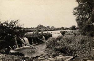 Water Prints: The river and waterfalls in Barcombe, 26 July 1890