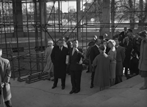 Roof topping ceremony at Chichester Festival Theatre