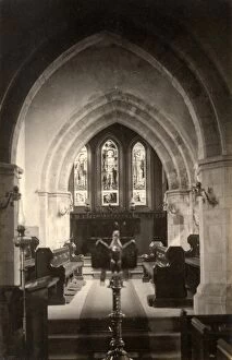 Images Dated 9th October 2012: Rottingdean: Interior of St Margarets Church, 20 September 1897
